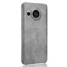 For Sharp Aquos Sense8 Litchi Texture Back Cover Phone Case(Grey) - 3