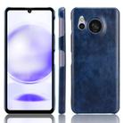 For Sharp Aquos Sense8 Litchi Texture Back Cover Phone Case(Blue) - 1
