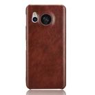 For Sharp Aquos Sense8 Litchi Texture Back Cover Phone Case(Brown) - 2