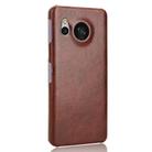 For Sharp Aquos Sense8 Litchi Texture Back Cover Phone Case(Brown) - 3