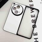 For OPPO Find N3 / OnePlus Open Morandi Solid Color Leather Texture Phone Case(White) - 2