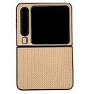 For Huawei Pura X Weave Texture PC Phone Case(Gold) - 1