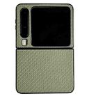 For Huawei Pura X Weave Texture PC Phone Case(Green) - 1