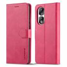 For Honor 90 Pro LC.IMEEKE Calf Texture Leather Phone Case(Red) - 1