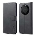For Honor X50 LC.IMEEKE Calf Texture Leather Phone Case(Black) - 1