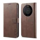 For Honor X50 LC.IMEEKE Calf Texture Leather Phone Case(Coffee) - 1