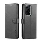 For Honor 200 Lite Global LC.IMEEKE Calf Texture Leather Phone Case(Black) - 1