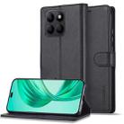 For Honor X8b LC.IMEEKE Calf Texture Leather Phone Case(Black) - 1