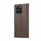 For Honor X8b LC.IMEEKE Calf Texture Leather Phone Case(Coffee) - 3