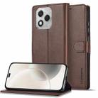 For Honor 400 Lite Global LC.IMEEKE Calf Texture Leather Phone Case(Coffee) - 1