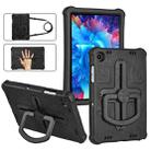 For Samsung Galaxy Tab A9+ Shield 360 Rotation Handle EVA Shockproof PC Tablet Case(Black) - 1