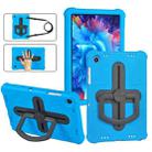 For Samsung Galaxy Tab A9+ Shield 360 Rotation Handle EVA Shockproof PC Tablet Case(Blue Black) - 1