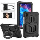 For Samsung Galaxy Tab A9 Shield 360 Rotation Handle EVA Shockproof PC Tablet Case(Black) - 1