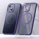 For iPhone 15 SULADA Magsafe Magnetic Matte PC + TPU Phone Case(Dark Purple) - 1