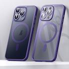 For iPhone 15 Pro SULADA Magsafe Magnetic Matte PC + TPU Phone Case(Dark Purple) - 1