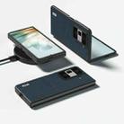 For Honor Magic Vs3 ABEEL Genuine Leather Wave Black Edge Phone Case(Green) - 2
