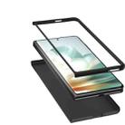 For Honor Magic Vs3 ABEEL Genuine Leather Wave Black Edge Phone Case(Green) - 3