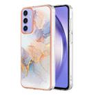 For Samsung Galaxy A15 5G Electroplating IMD TPU Phone Case(White Marble) - 1