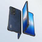 For Honor Magic VS2 ABEEL Black Edge Two-color Calf Texture PU Phone Case(Blue) - 3