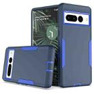 For Google Pixel 7 Pro 2 in 1 Magnetic PC + TPU Phone Case(Royal Blue+Dark Blue) - 1