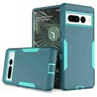 For Google Pixel 7 Pro 2 in 1 Magnetic PC + TPU Phone Case(Blue+Blue Green) - 1