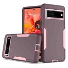 For Google Pixel 7 2 in 1 Magnetic PC + TPU Phone Case(Purple Red+Pink) - 1