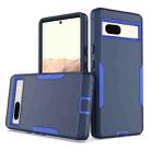 For Google Pixel 7a 2 in 1 Magnetic PC + TPU Phone Case(Royal Blue+Dark Blue) - 1