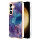 For Samsung Galaxy S24 5G Electroplating Marble Dual-side IMD Phone Case(Purple 016) - 1