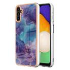For Samsung Galaxy A35 5G Electroplating Marble Dual-side IMD Phone Case(Purple 016) - 1