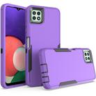 For Boost Mobile Celero 5G 2 in 1 Magnetic PC + TPU Phone Case(Purple+Black) - 1