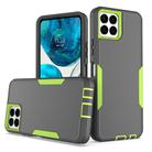 For Boost Mobile Celero 5G+ 2 in 1 Magnetic PC + TPU Phone Case(Gray+Fluorescent Green) - 1
