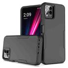 For T-Mobile REVVL 6 Pro 2 in 1 Magnetic PC + TPU Phone Case(Black) - 1