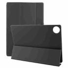 For Huawei MatePad Pro 13.2 Tri-fold Magnetic Clasp Leather Tablet Case(Black) - 1