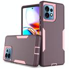 For Motorola Edge+ 2023 2 in 1 Magnetic PC + TPU Phone Case(Purple Red+Pink) - 1