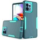 For Motorola Edge+ 2023 2 in 1 Magnetic PC + TPU Phone Case(Blue+Blue Green) - 1