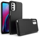 For Motorola Moto G Stylus 2022 4G 2 in 1 Magnetic PC + TPU Phone Case(Black) - 1