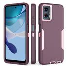 For Motorola Moto G 5G 2024 / G Play 5G 2024 2 in 1 Magnetic PC + TPU Phone Case(Purple Red+Pink) - 1