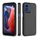 For Motorola Moto G Play 4G 2024 2 in 1 Magnetic PC + TPU Phone Case(Black) - 1