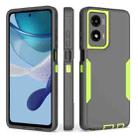 For Motorola Moto G Stylus 5G 2024 2 in 1 Magnetic PC + TPU Phone Case(Gray+Fluorescent Green) - 1