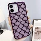 For iPhone 11 Mermaid Scale Electroplated Glitter Paper Phone Case(Purple) - 1