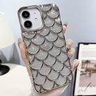 For iPhone 11 Mermaid Scale Electroplated Glitter Paper Phone Case(Grey) - 1
