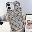 For iPhone 12 Mermaid Scale Electroplated Glitter Paper Phone Case(Grey) - 1