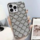 For iPhone 12 Pro Mermaid Scale Electroplated Glitter Paper Phone Case(Grey) - 1