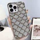 For iPhone 12 Pro Max Mermaid Scale Electroplated Glitter Paper Phone Case(Grey) - 1