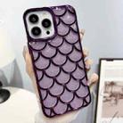 For iPhone 13 Pro Max Mermaid Scale Electroplated Glitter Paper Phone Case(Purple) - 1