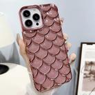 For iPhone 14 Pro Max Mermaid Scale Electroplated Glitter Paper Phone Case(Pink) - 1