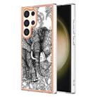 For Samsung Galaxy S24 Ultra 5G Electroplating Marble Dual-side IMD Phone Case(Totem Elephant) - 1