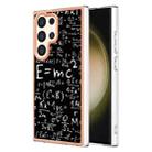 For Samsung Galaxy S24 Ultra 5G Electroplating Marble Dual-side IMD Phone Case(Equation) - 1