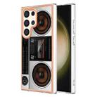 For Samsung Galaxy S24 Ultra 5G Electroplating Marble Dual-side IMD Phone Case(Retro Radio) - 1