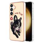 For Samsung Galaxy S24 5G Electroplating Marble Dual-side IMD Phone Case(Lucky Dog) - 1